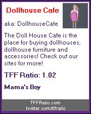 Dollhouse Cafe's TFF Ratio Badge